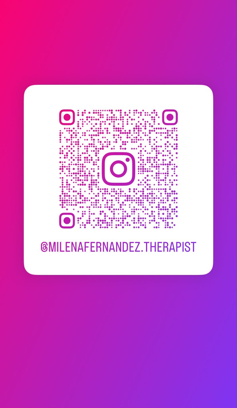 Código QR de Instagram @milenafernandez.therapist